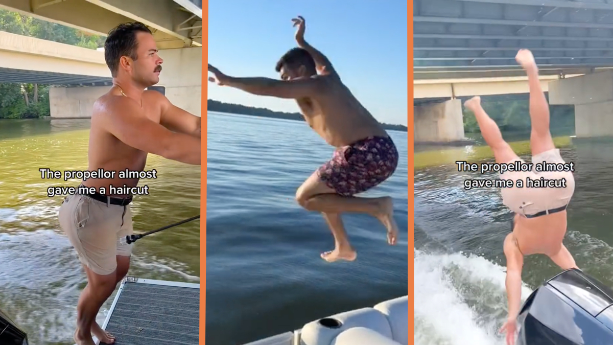 Boat jumping TikTok trend