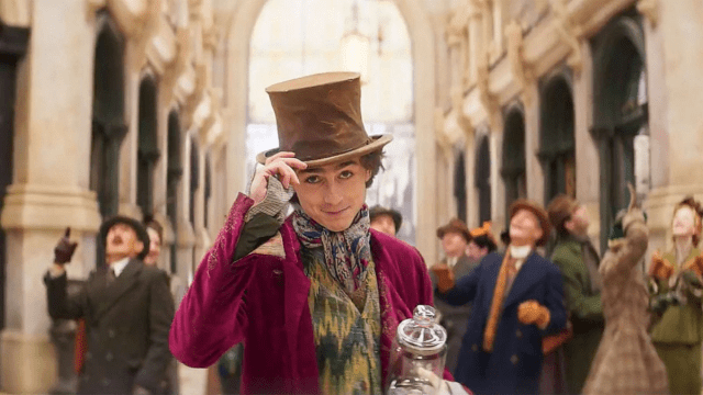 Tomothee Chalamet as Willy Wonka
