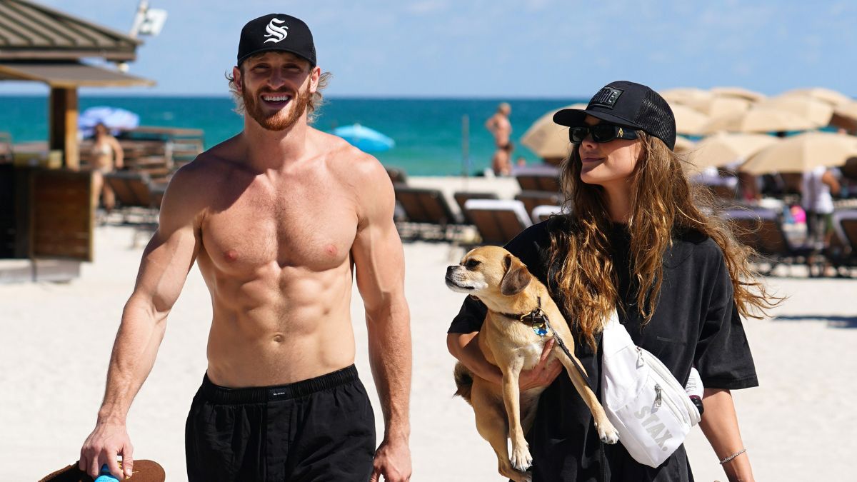 Logan Paul and Nina Adgal in Miami, Florida