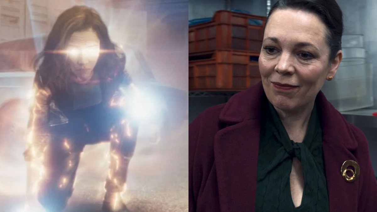 Emilia Clarke as G'iah and Olivia Colman as Sonya Falsworth in 'Secret Invasion'