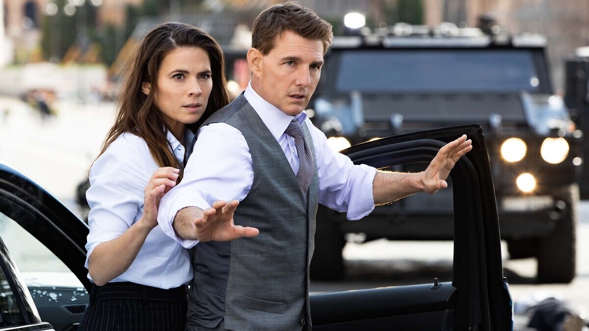Tom Cruise and Hayley Atwell in 'Mission: Impossible - Dead Reckoning Part One'