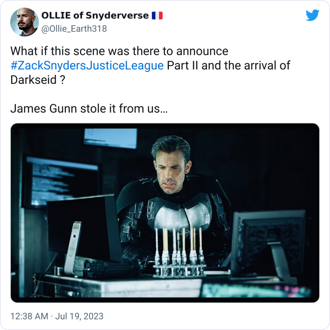 Zack Snyder Justice League tweet