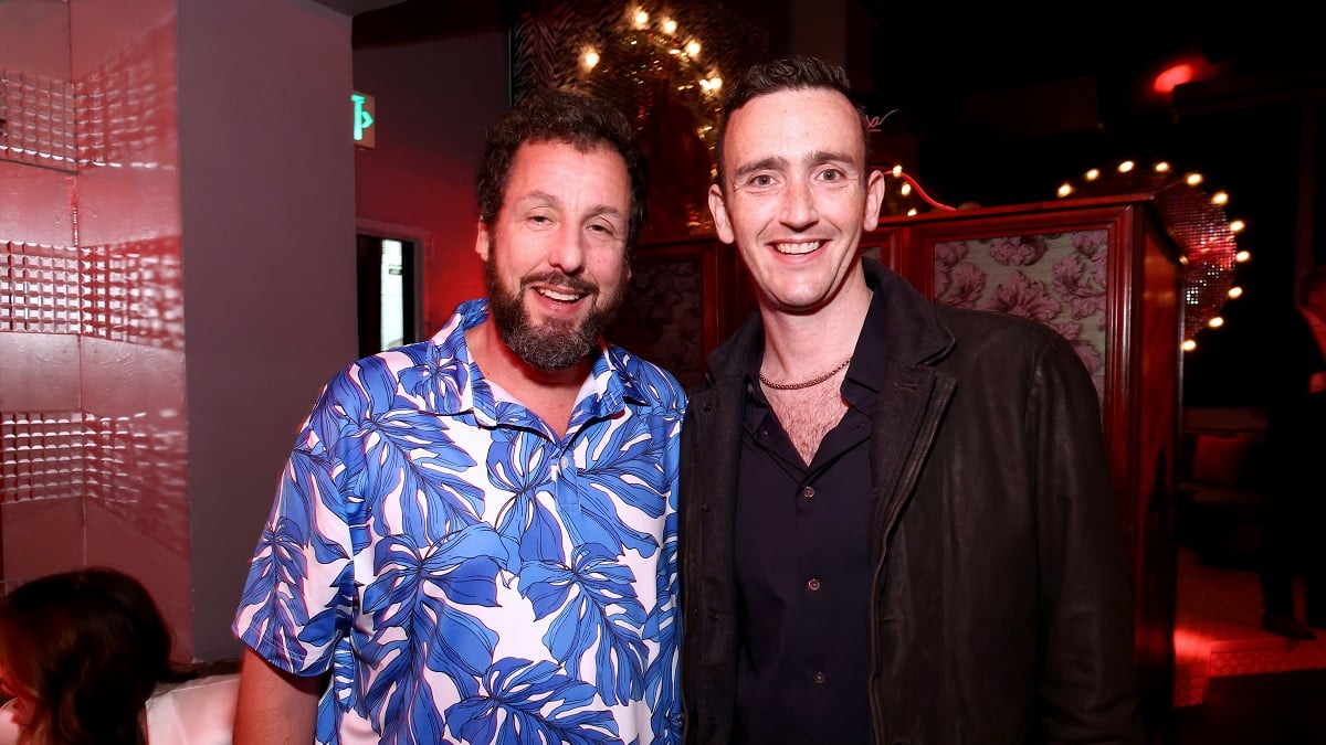 LOS ANGELES, CALIFORNIA - JUNE 26: (L-R) Adam Sandler and Tyler Spindel attend Netflix's Special Screening of "The Out-Laws" on June 26, 2023 in Los Angeles, California.