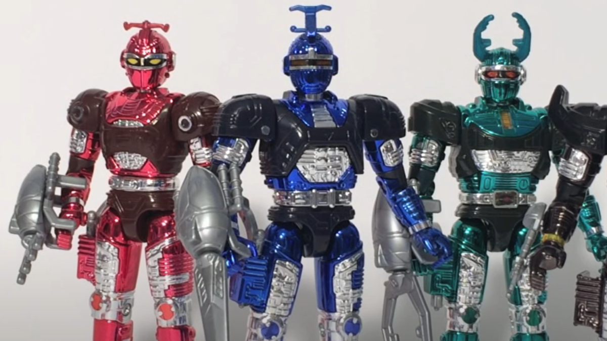 Three Beetleborgs action figures