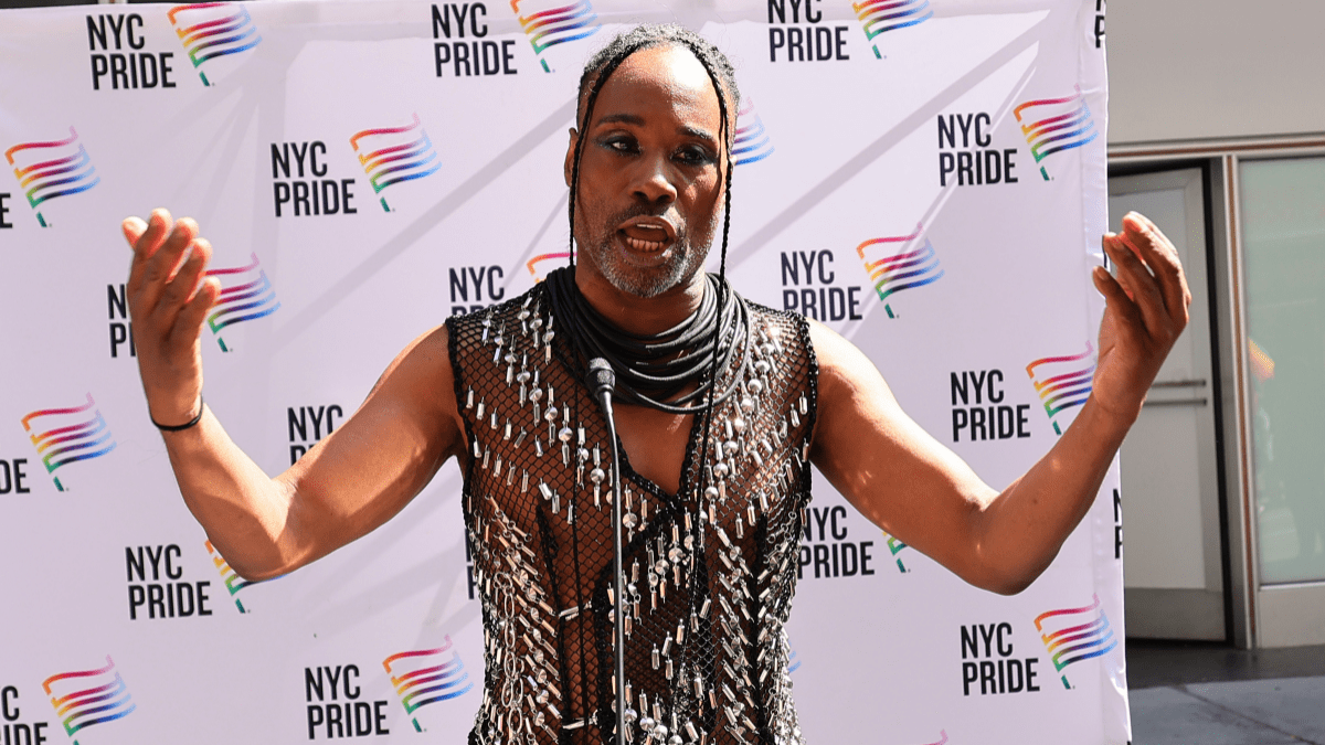 NEW YORK, NEW YORK - JUNE 25: Billy Porter speaks during the 2023 New York City Pride March on June 25, 2023 in New York City.