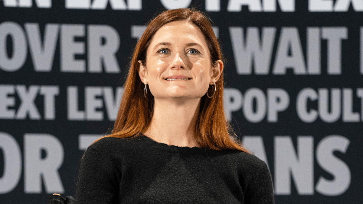 NEW ORLEANS, LOUISIANA - JANUARY 08: Actor Bonnie Wrights speaks during 2023 FAN EXPO at Ernest N. Morial Convention Center on January 08, 2023 in New Orleans, Louisiana.