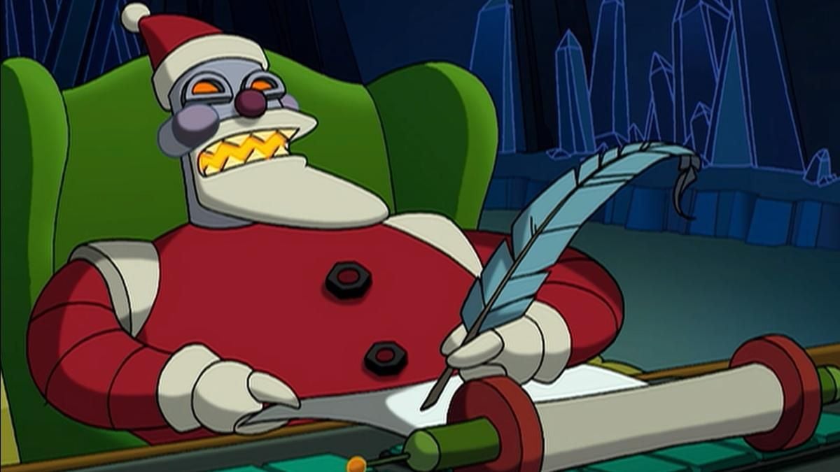 Robot Santa Claus.