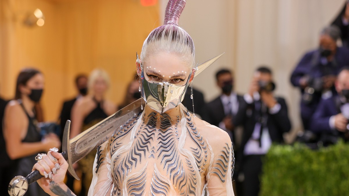 Grimes at Met Gala