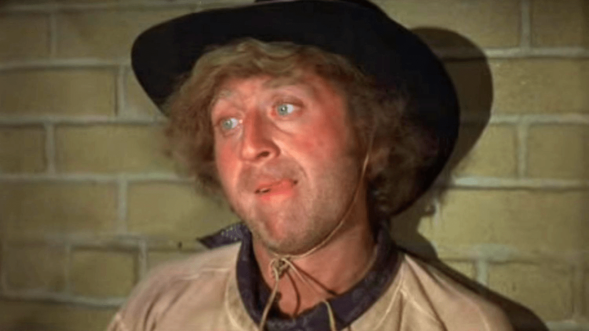 Gene Wilder as the Waco Kid in "Blazing Saddles"