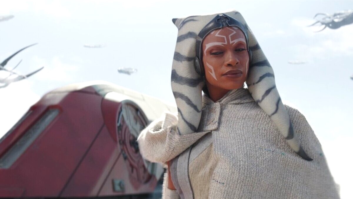 Ahsoka Tano (Rosario Dawson) wears white robes in 'Ahsoka' episode five