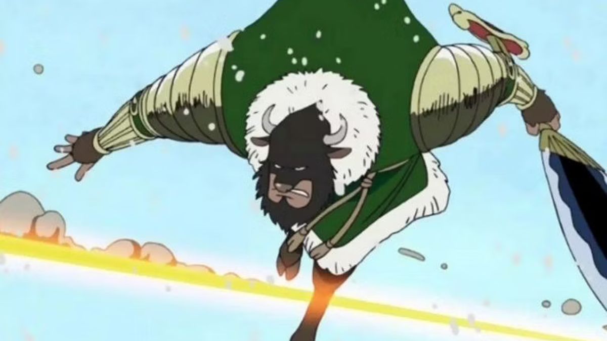 Dalton using the power of the Ox-Ox fruit in One Piece, Drum Island arc