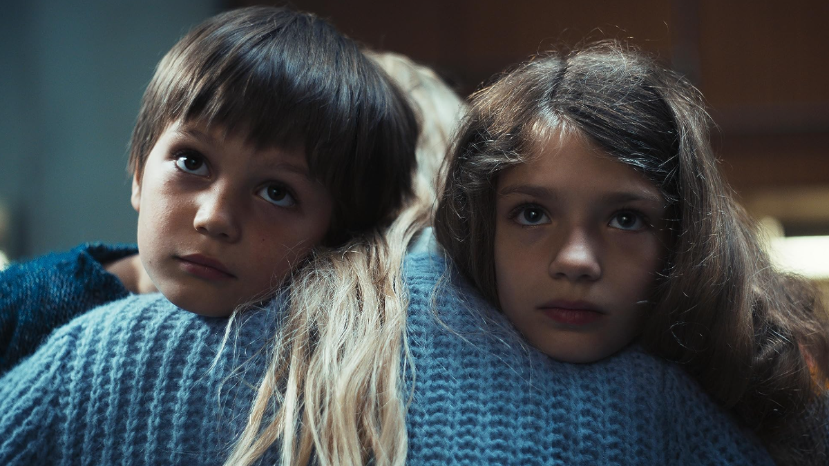 Still from 'Dear Child', with Sammy Schrein, Kim Riedle, and Naila Schuberth