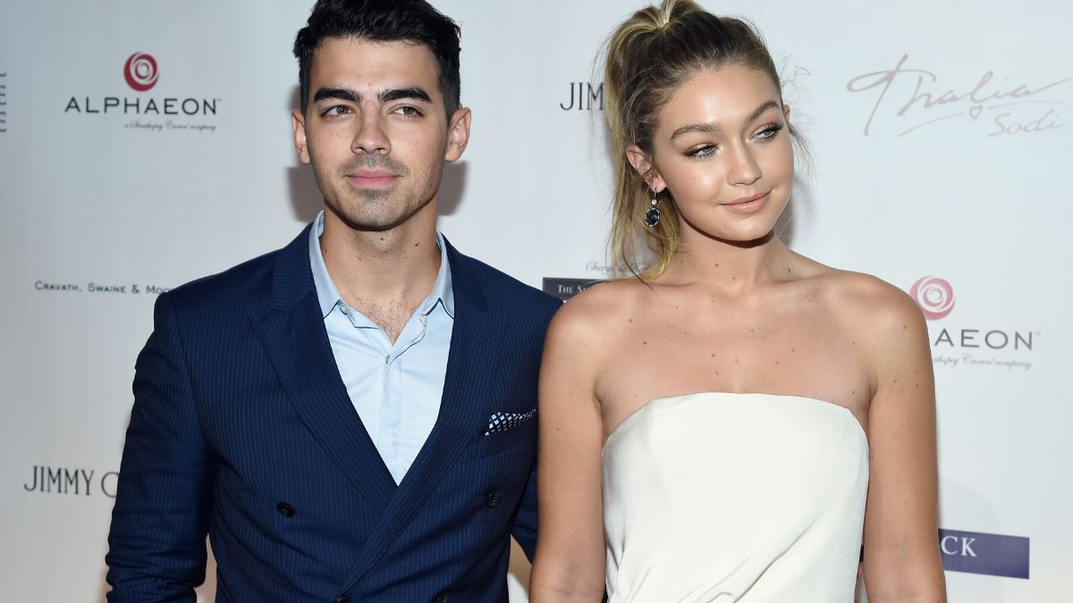 NEW YORK, NY - OCTOBER 08: Joe Jonas (L) and Gigi Hadid attend the Global Lyme Alliance "Uniting for a Lyme-Free World" Inaugural Gala at Cipriani 42nd Street on October 8, 2015 in New York City. (Photo by Dimitrios Kambouris/Getty Images for Global Lyme Alliance)