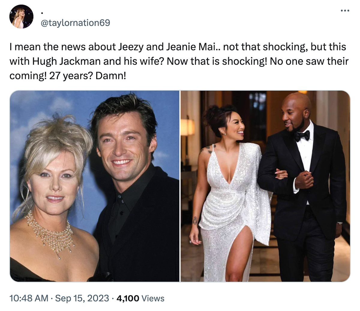 Hugh Jackman Deborra-Lee Furness divorce Twitter X