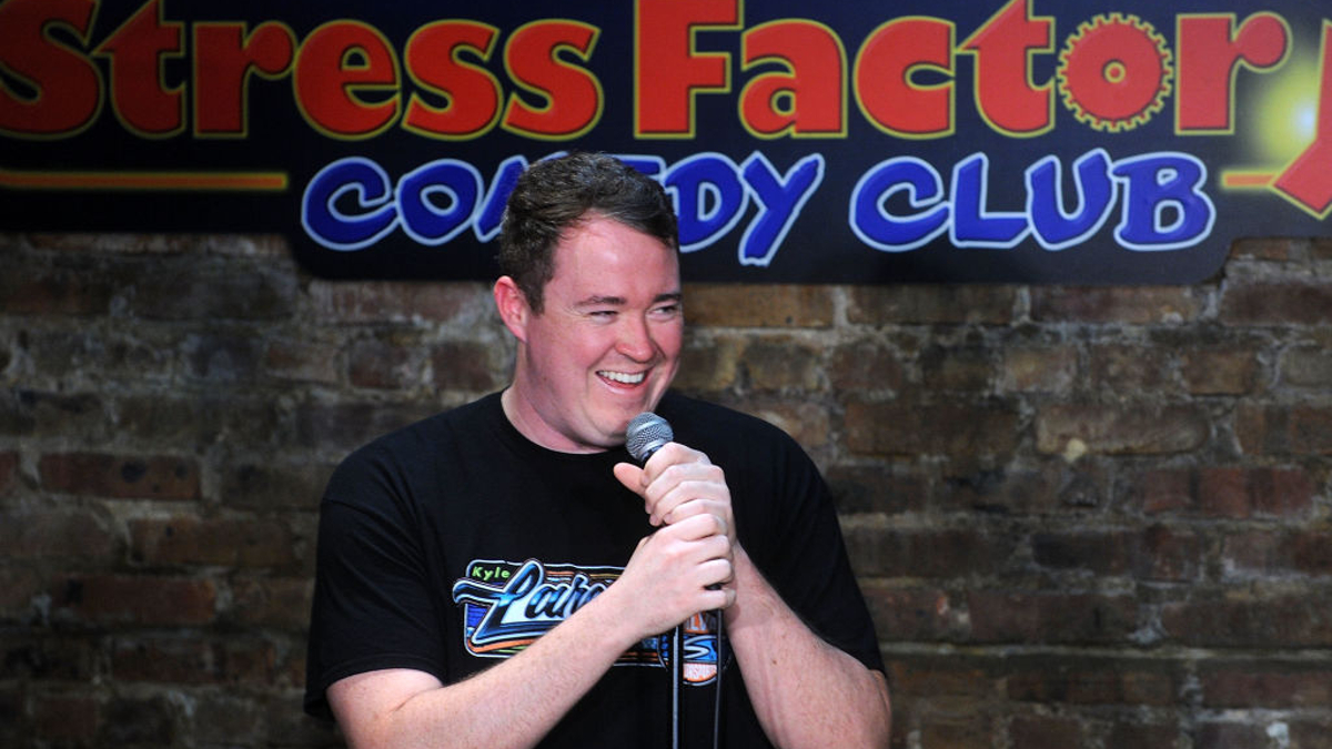 Comedian Shane Gillis performs at The Stress Factory Comedy Club on August 19, 2021 in New Brunswick, New Jersey. 