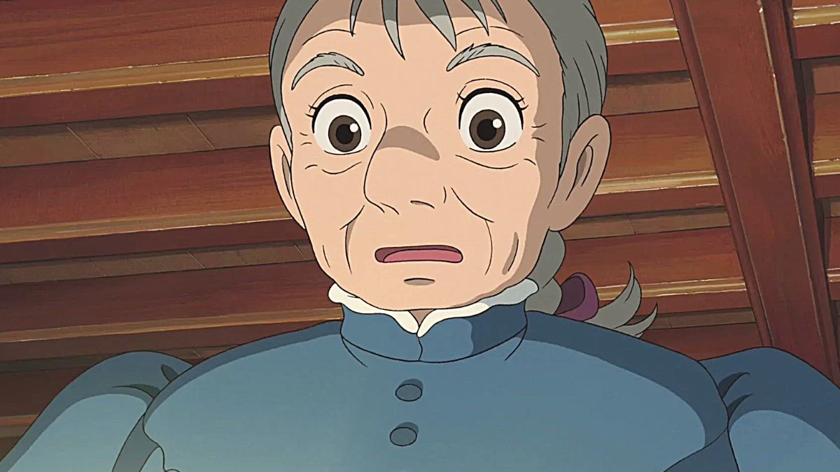 Sophie as an older woman in 'Howl's Moving Castle'.