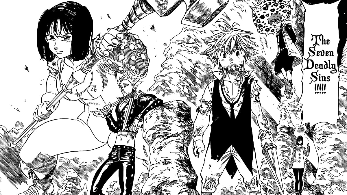 Illustration from 'The Seven Deadly Sins' Manga Chapter 91