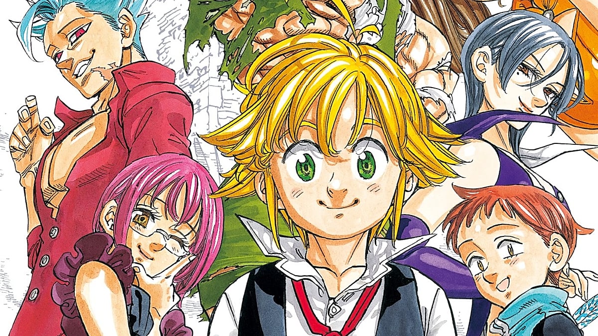 Ban, Gowther, Melodias, Merlin, and King in 'The Seven Deadly Sins'