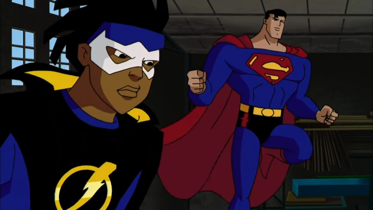 Static Shock and Superman together