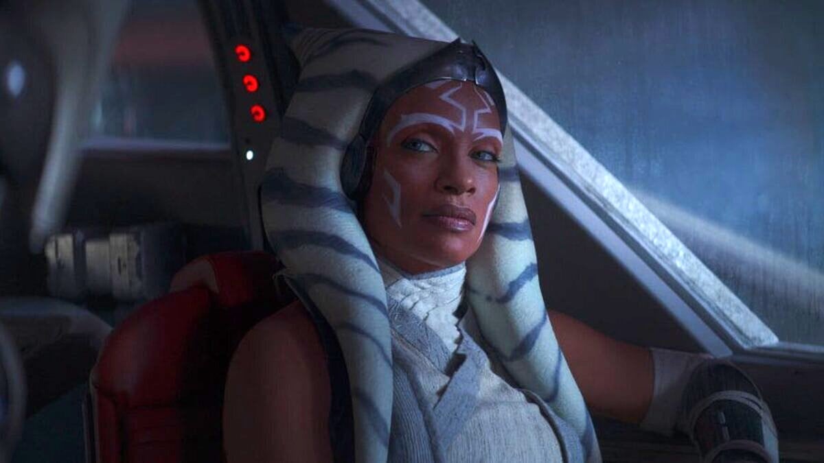 Ahsoka Tano (Rosario Dawson) looks serious aboard the Ghost in 'Ahsoka' episode 6