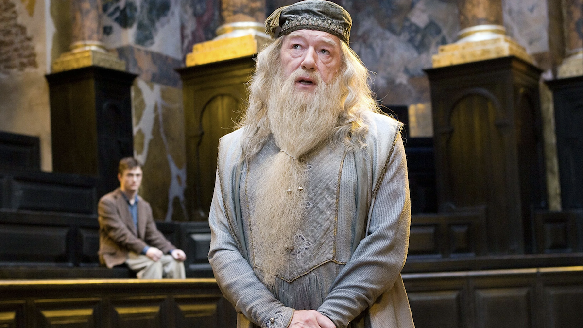 Michael Gambon as Dumbledore in Harry Potter