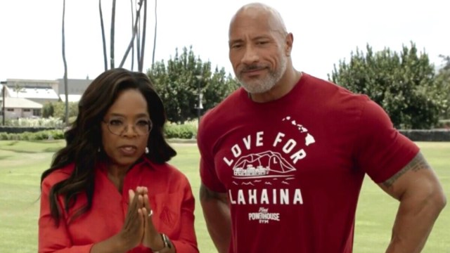 Oprah Winfrey and Dwayne Johnson