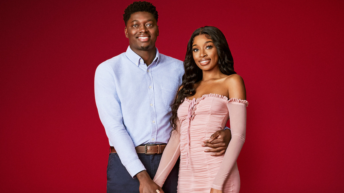 Trey Brunson and Riah Nelson in the promotional image for season 2 of The Ultimatum.