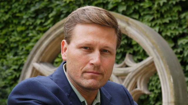 American author David Baldacci poses while in Paris,France on the 17th of June 2005.