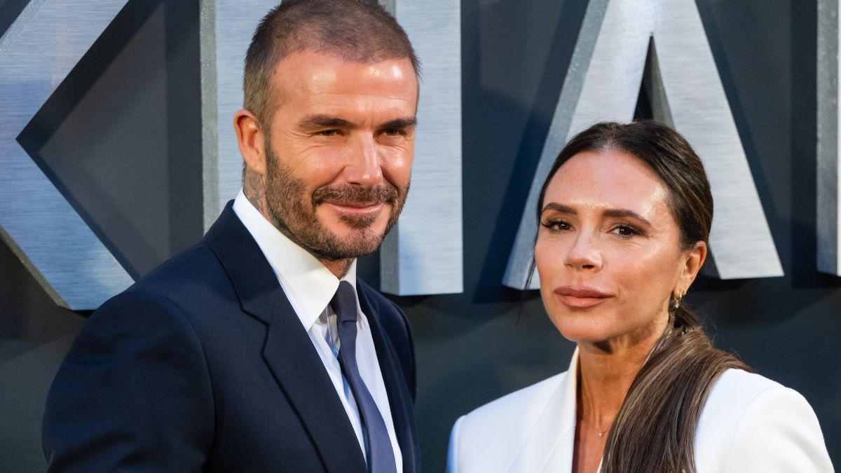 David Beckham and Victoria Beckham attend the Netflix 'Beckham' UK Premiere at The Curzon Mayfair on October 03, 2023 in London, England. (Photo by Samir Hussein/WireImage)