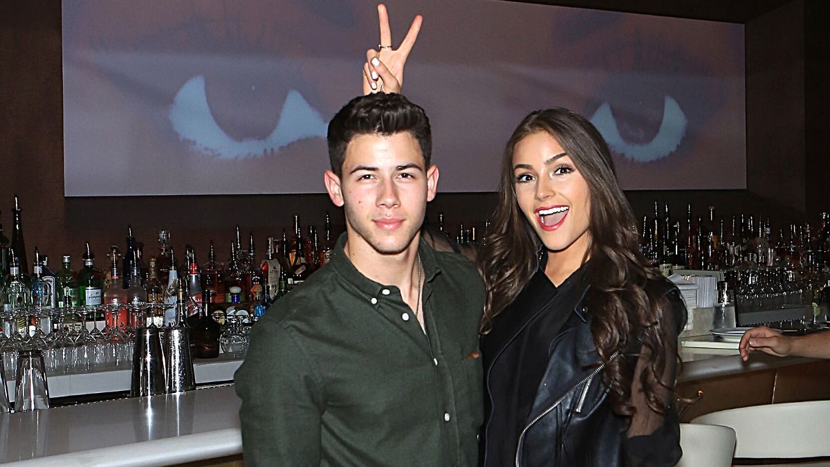 LAS VEGAS, NV - SEPTEMBER 14: Recording artist Nick Jonas and Olivia Culpo celebrate Nick Jonas 21st birthday at Andrea's at Encore Las Vegas on September 14, 2013 in Las Vegas, Nevada.